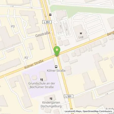 Standortübersicht der Tankstelle Bavaria Petrol Tankstelle in 45663 Recklinghausen