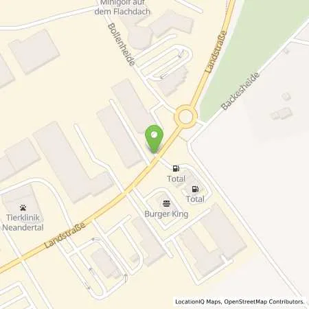 Standortübersicht der Tankstelle Total Station in 42781 Haan