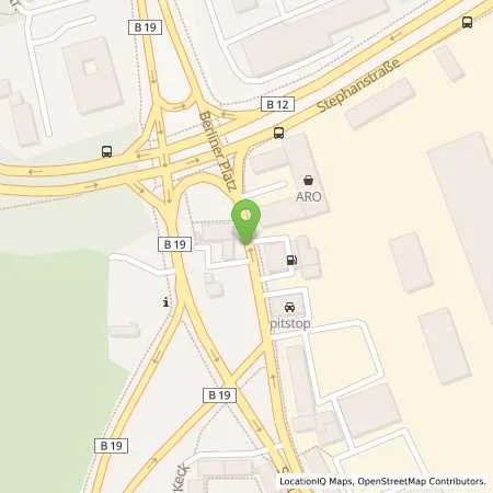 Standortübersicht der Tankstelle Aral Station in 87437 Kempten