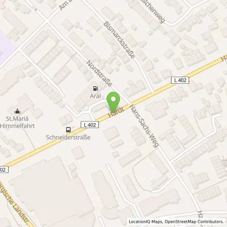 Standortübersicht der Tankstelle Aral Station in 40764 Langenfeld