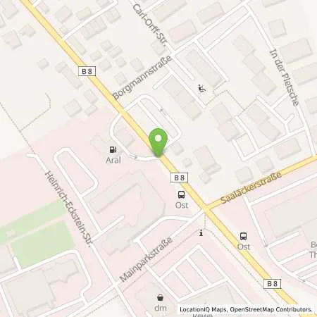 Standortübersicht der Tankstelle Aral Station in 63801 Kleinostheim