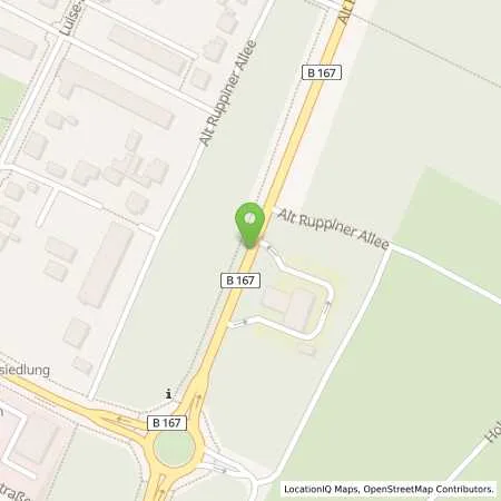 Standortübersicht der Tankstelle Total Station in 16816 Neuruppin