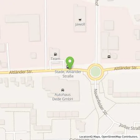 Standortübersicht der Tankstelle Team Tankstelle Stade in 21680 Stade