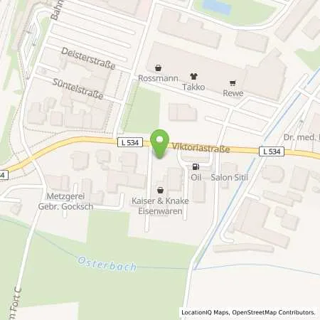 Standortübersicht der Tankstelle Oil Tankstelle in 32423 Minden