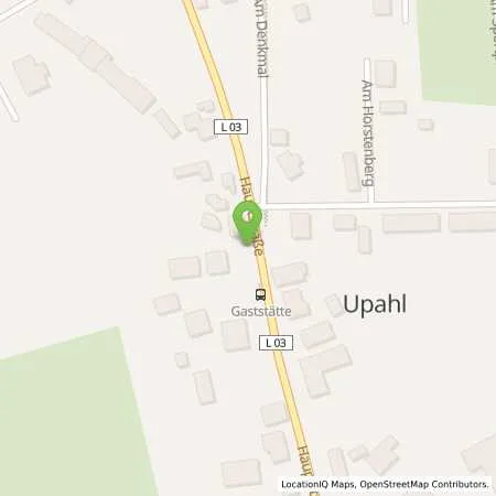 Standortübersicht der Tankstelle Oil Tankstelle in 23936 Upahl
