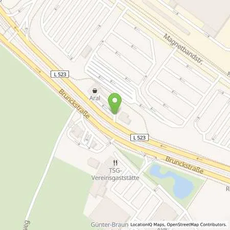 Standortübersicht der Tankstelle Aral Station in 67063 Ludwigshafen