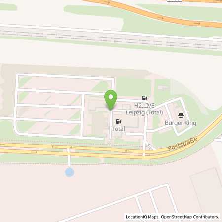 Standortübersicht der Erdgas (CNG) Tankstelle: Total Station in 04158, Leipzig