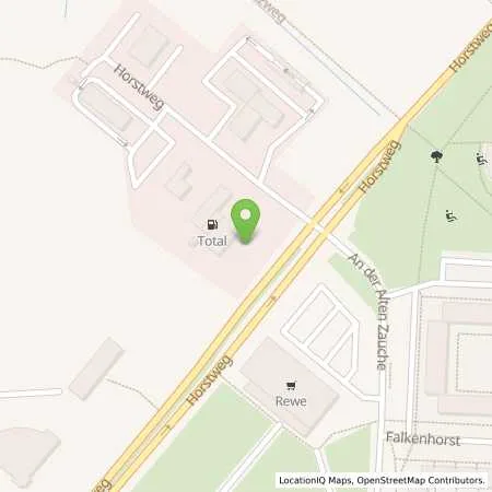 Standortübersicht der Tankstelle Total Station in 14478 Potsdam