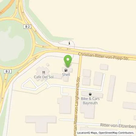 Standortübersicht der Tankstelle H2 MOBILITY in 95448 Bayreuth