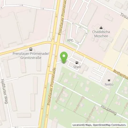 Standortübersicht der Tankstelle H2 MOBILITY in 13089 Berlin