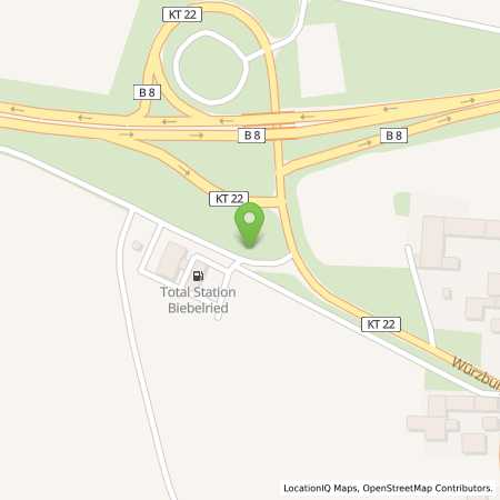 Standortübersicht der Wasserstoff (H2) Tankstelle: H2 MOBILITY in 97318, Biebelried