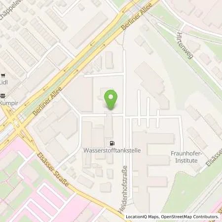 Standortübersicht der Tankstelle FhG ISE in 79110 Freiburg