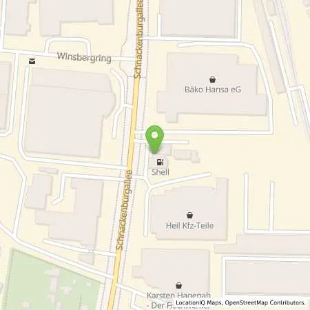 Standortübersicht der Tankstelle H2 MOBILITY in 22525 Hamburg