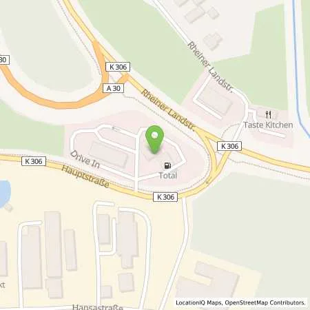 Standortübersicht der Tankstelle H2 MOBILITY in 49205 Hasbergen