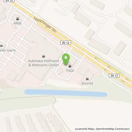 Standortübersicht der Tankstelle H2 MOBILITY in 85053 Ingolstadt