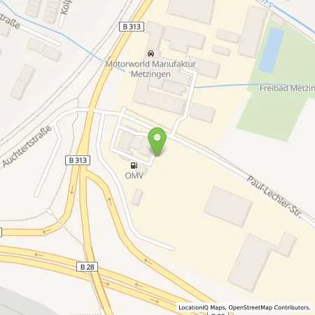 Standortübersicht der Tankstelle H2 MOBILITY in 72555 Metzingen