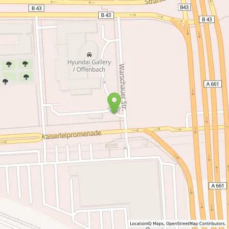 Standortübersicht der Tankstelle H2 MOBILITY in 63067 Offenbach