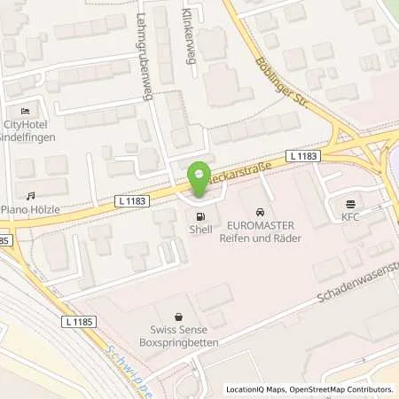 Standortübersicht der Tankstelle H2 MOBILITY in 71065 Sindelfingen