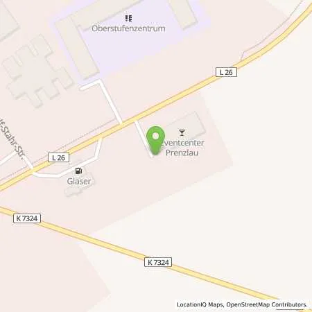 Standortübersicht der Tankstelle Wasserstoffzentrum der ENERTRAG Prenzlau in 17291 Prenzlau