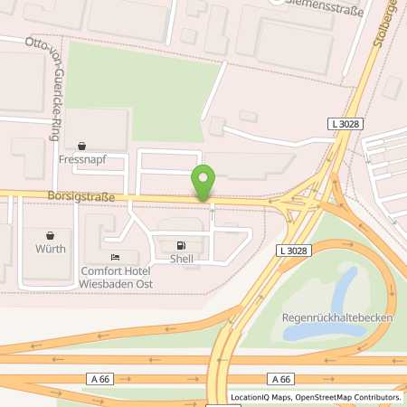 Standortübersicht der Wasserstoff (H2) Tankstelle: H2 MOBILITY in 65205, Wiesbaden