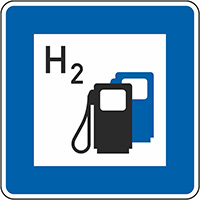 An dieser Tankstelle "H2 MOBILITY in 60314 Frankfurt am Main" ist Wasserstoff (H2) vorhanden